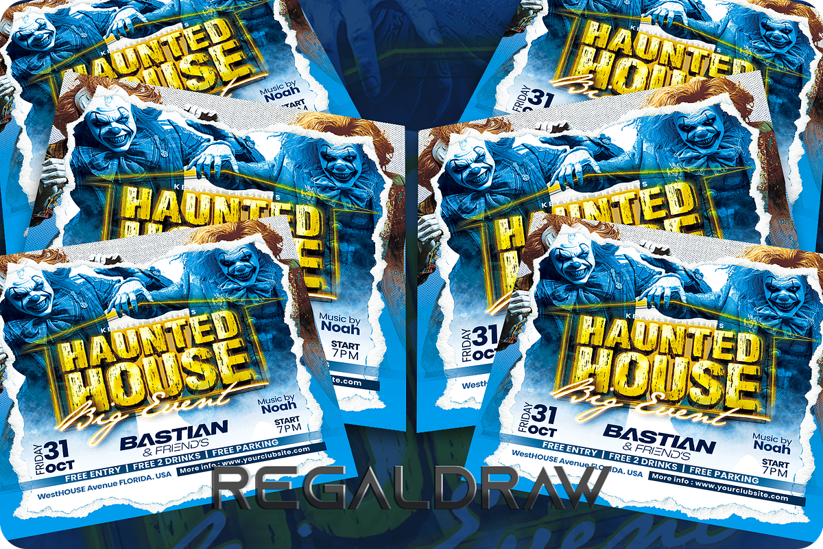 Halloween Event Flyer, a Flyer Template by regalDRAW (Photo 2 of 3)