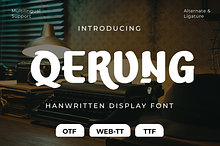 QERUNG | Handwritten Display