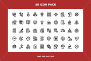 Franchising icons, an Outline Icon by Wencory (Thumbnail 1 of 2)