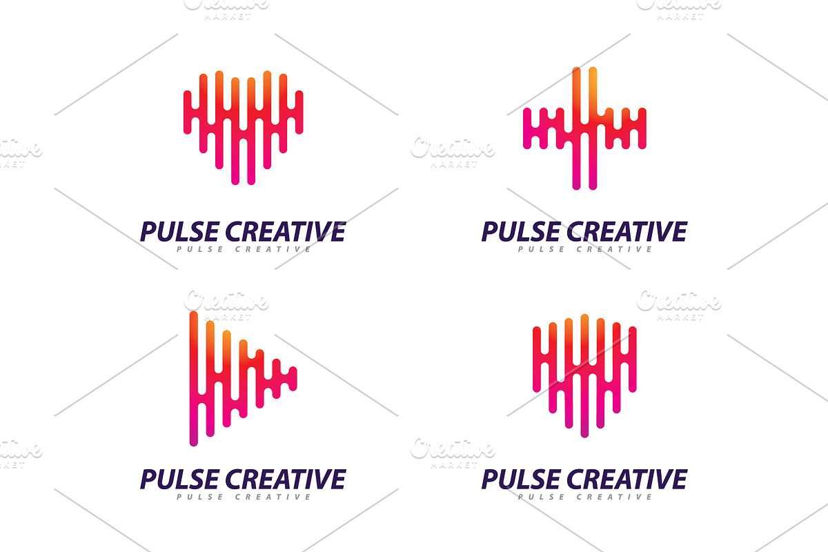 Pulse Wave logo Vector., a Branding & Logo Template by T.Vooka