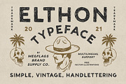 Elthon Typeface, a Sans Serif Font by Megflags (Thumbnail 1 of 10)