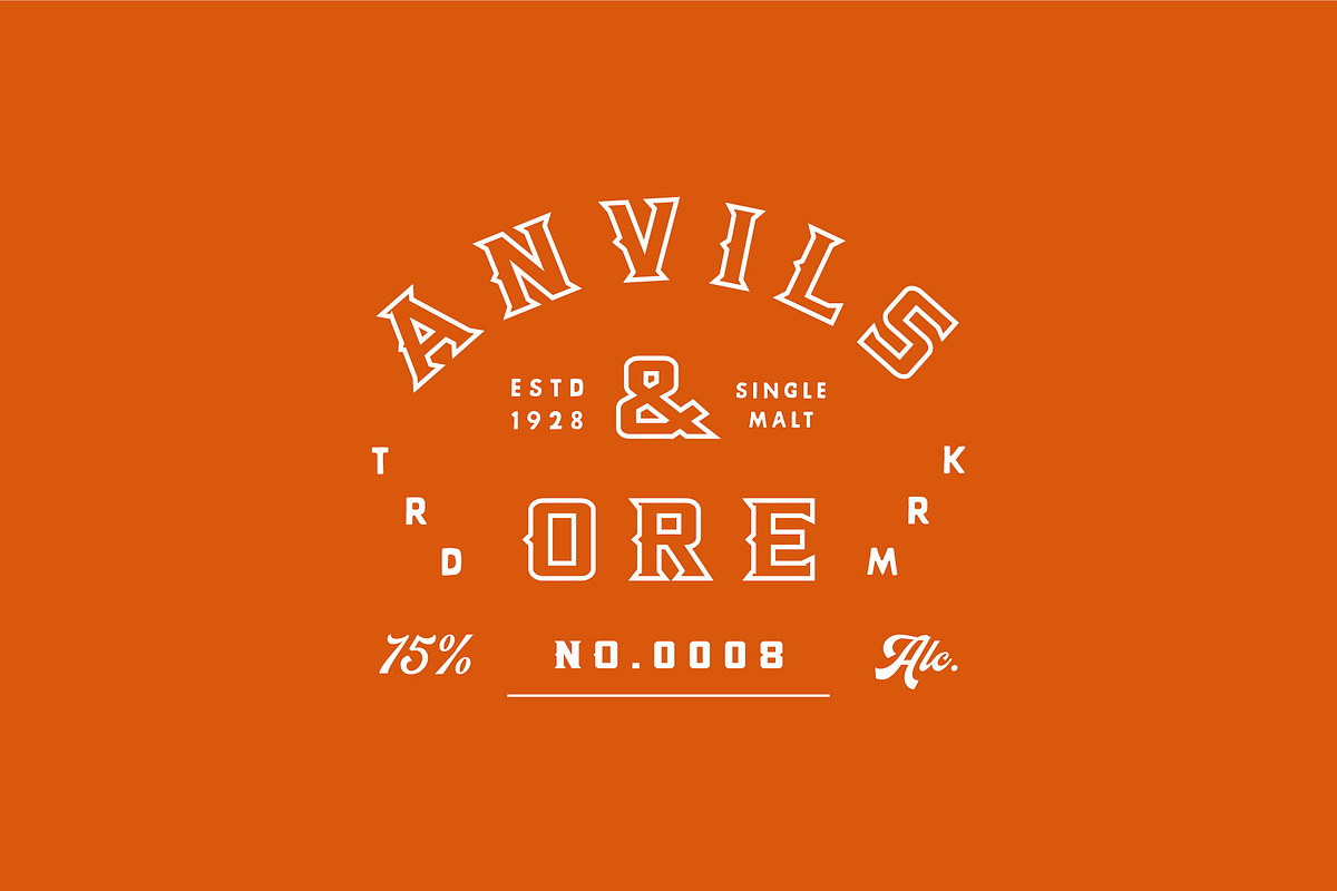 Anvil | Hand Forged Serif, a Serif Font by Beveled Design Co. (Photo 11 of 14)