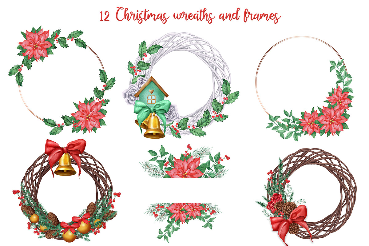 Christmas watercolor collection, a Seasonal Illustration by DamriNa art (Photo 5 of 9)