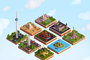 Polygonia World Landmarks Bundle, an Architecture 3D Model by Anton Moek (Thumbnail 1 of 23)