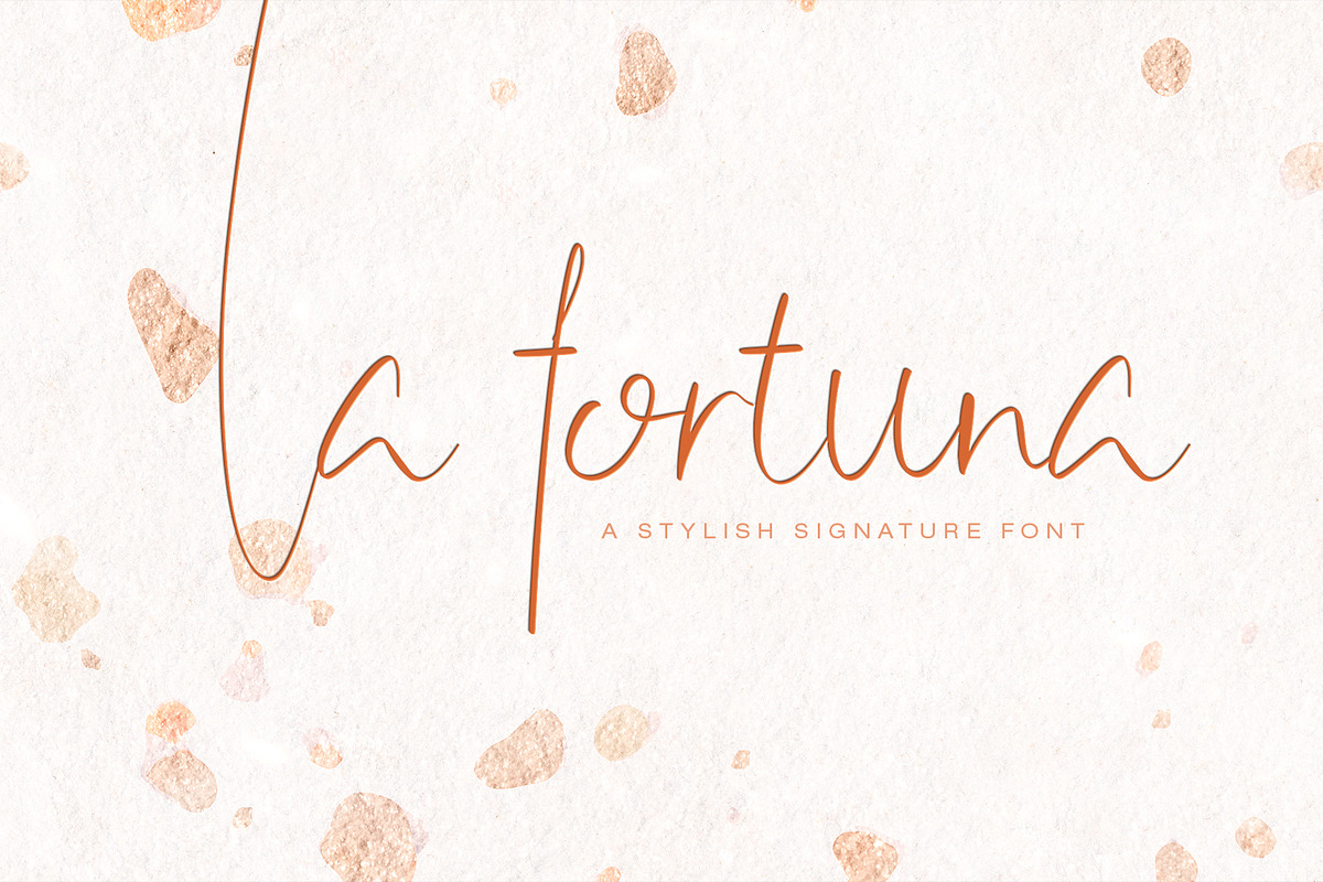 La Fortuna / Stylish Signature Font
