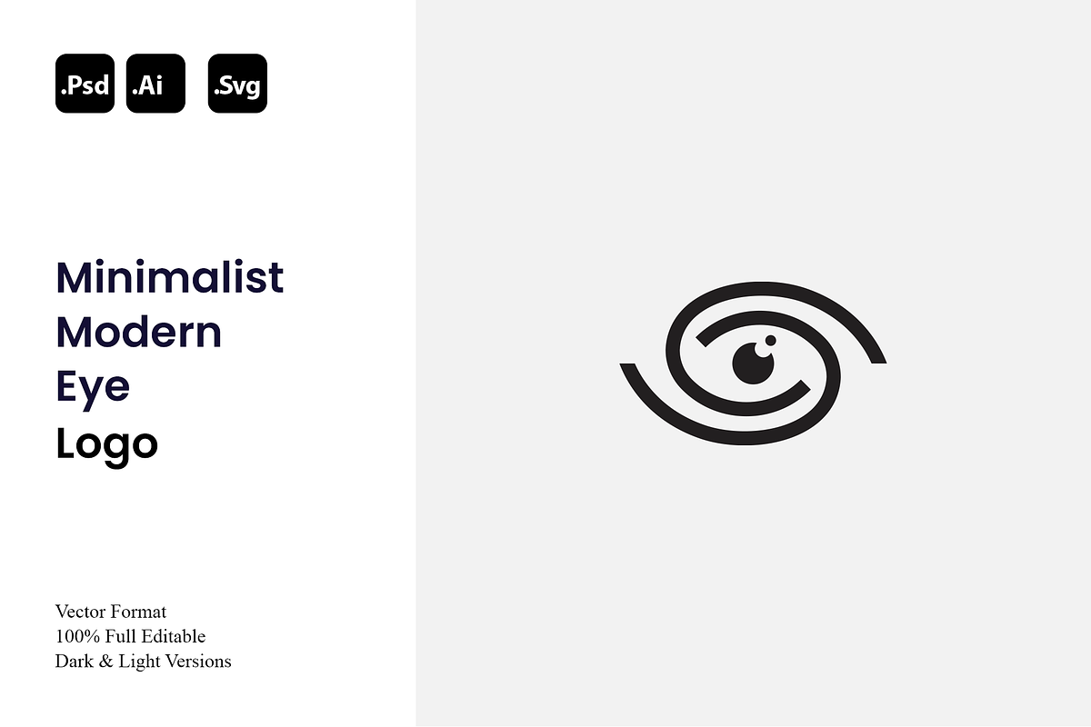 Minimalist Modern Eye Logo, a Branding & Logo Template by Luxury Logos (Photo 1 of 4)