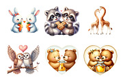 Valentine's Animal Couples, an Illustration by Design Market (Thumbnail 3 of 5)