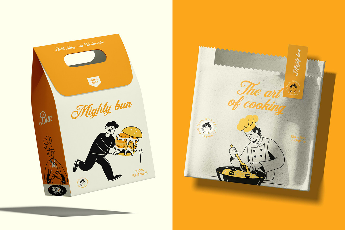 Food and Delivery Illustrations Set, a Food Illustration by Brickclay (Photo 4 of 9)