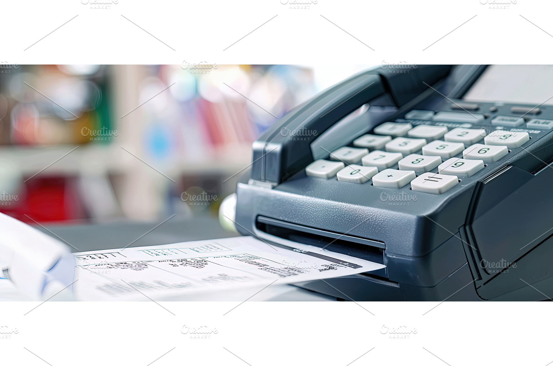 Close-Up of Printing Calculator with, a Business Photo by piter.goskov