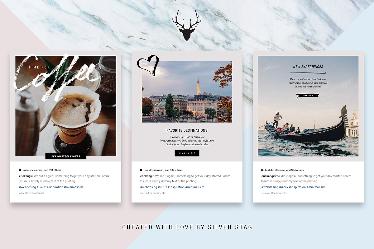ANIMATED Hand-Drawn Instagram Posts, a Social Media Template by SilverStag Type Foundry (Photo 10 of 14)