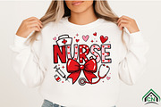 Coquette Nurse Valentine PNG, an Illustration by Craft Nest (Thumbnail 2 of 4)