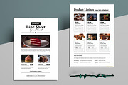 Product Line Sheet Template, a Stationery Template by ContestDesign (Thumbnail 1 of 3)