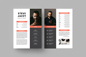 Musician Press Kit MS Word & Indd