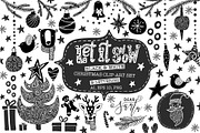 Christmas Clip-Art & Lettering Set, a Decorative Illustration by 5August Art (Thumbnail 1 of 10)