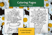 Floral Coloring Pages | Bouquets, an Illustration by ChristinaDesigns (Thumbnail 1 of 6)