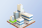 Low Poly City Block Factory Building, an Architecture 3D Model by 3DGeeq (Thumbnail 2 of 6)