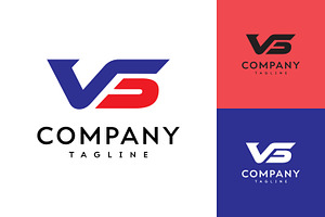 Abstract logo design initial Vs, a Branding & Logo Template by Saba Vector
