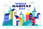 10 World Habitat Day Illustration, a Decorative Illustration by denayunebgt (Thumbnail 4 of 4)