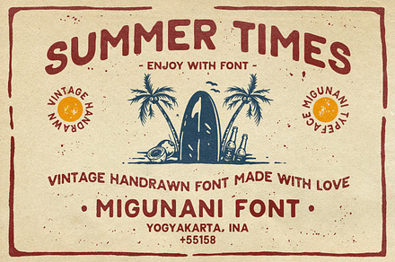 Migunani Typeface, a Sans Serif Font by Oldden Works