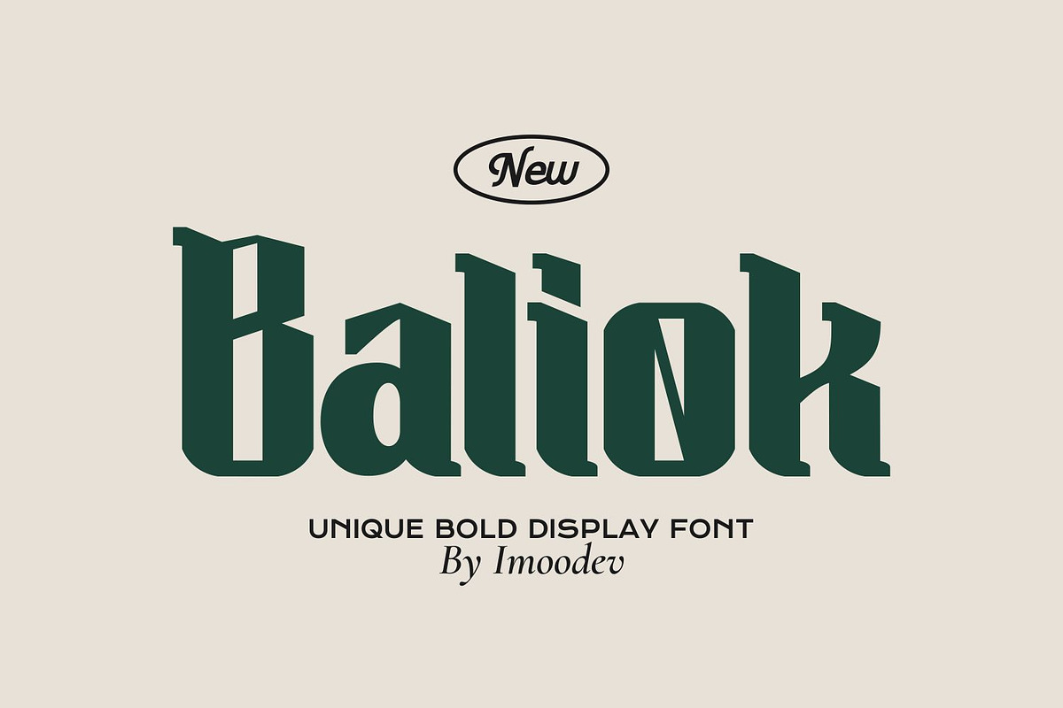 Baliok - Retro Western Typeface, a Slab Serif Font by Imoodev (Photo 1 of 5)
