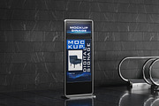 LCD Digital Signage Mockup, an Advertising Mockup by Modaldesain (Thumbnail 2 of 2)