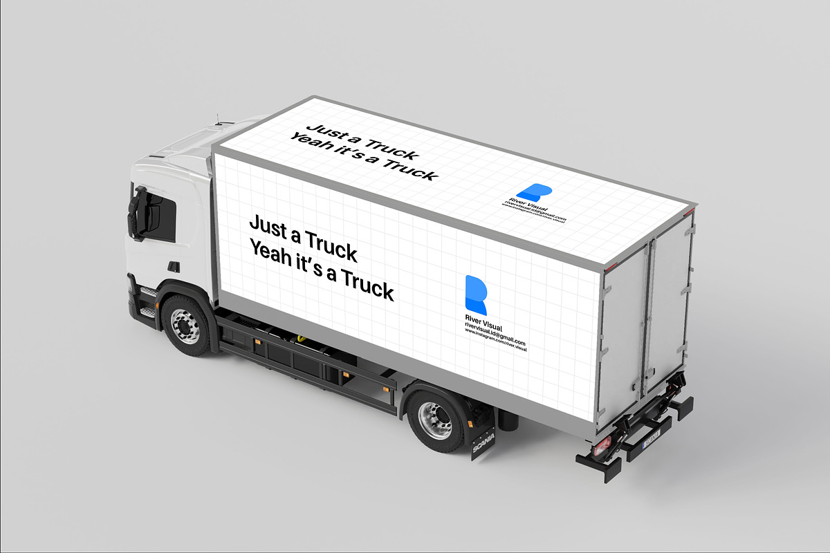 Branding Mockup Truck Mockup Plain, an Advertising Mockup by River Visual (Photo 6 of 7)