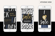 Black Friday + Cyber Monday Bundle, a Social Media Template by jgdigital.co designs (Thumbnail 9 of 11)