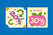 Aesthetic Spring Break Sale Banner, an UI Kit Template by graphicook (Thumbnail 2 of 6)