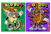 10 Junk Food Graffiti Characters, a Food Illustration by MEAS7 Artwork (Thumbnail 5 of 6)