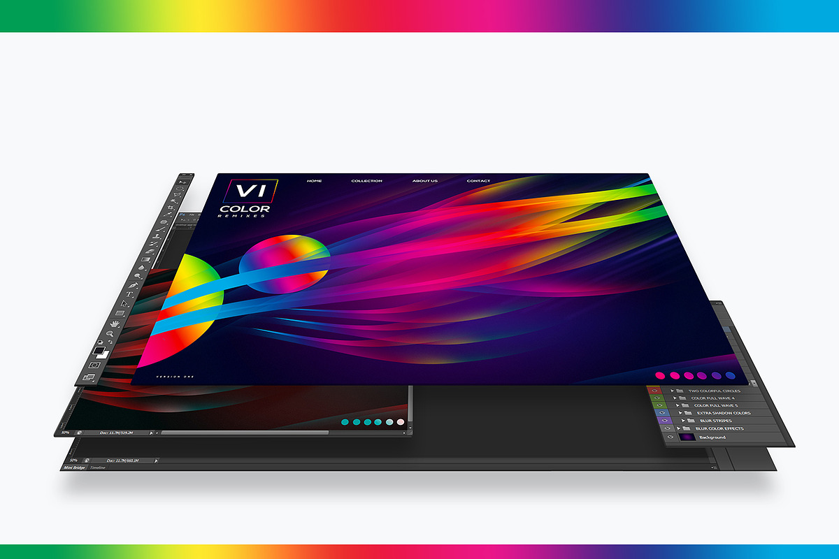 Rainbow Colors Photoshop Text Effect, a Social Media Template by angelicafx (Photo 3 of 4)