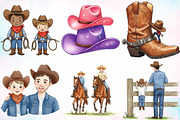 Western Father's Day Clipart Bundle, a Seasonal Illustration by Canvas Craft (Thumbnail 2 of 4)