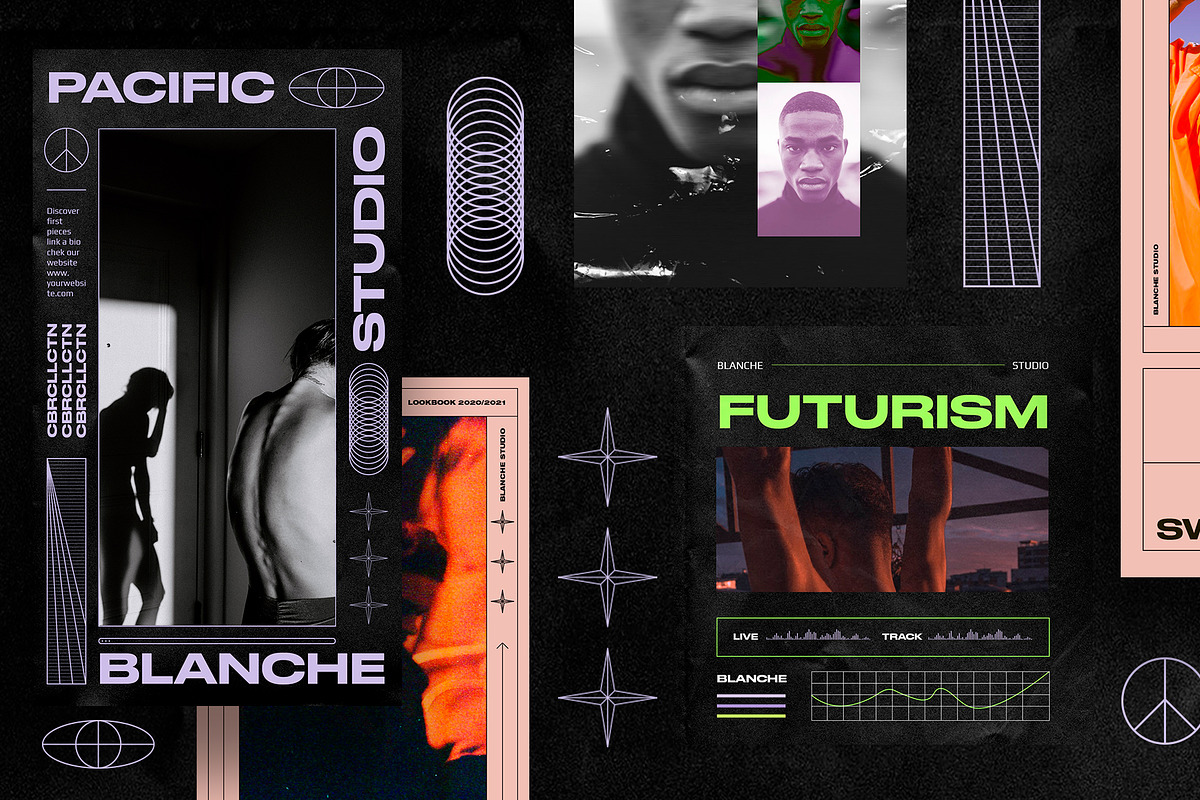 CYBERPUNK Instagram Templates, a Social Media Template by BlancheStudio (Photo 11 of 14)