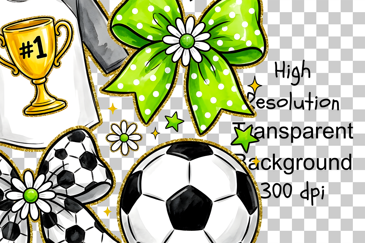 Soccer Png, Coquette Bow Soccer Png, an Object Illustration by Clipart Bloom (Photo 2 of 2)