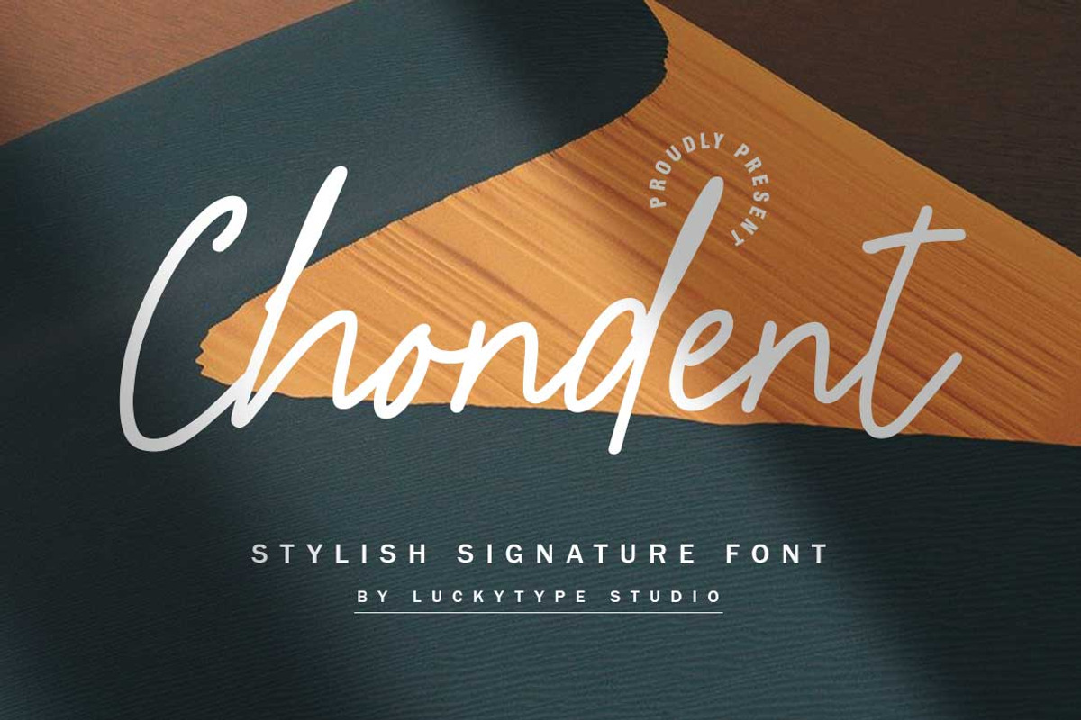 Chondent, a Handwritten Font by Lucky Type (Photo 1 of 8)