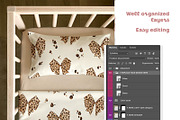 Realistic Crib Bedding Mockup, a Household Mockup by Brzozowska (Thumbnail 6 of 8)