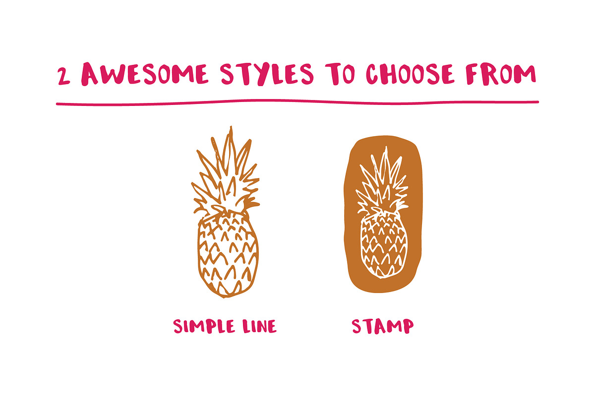 Simply Fruit Illustration Pack, a Food Illustration by Linseed Studio (Photo 2 of 6)