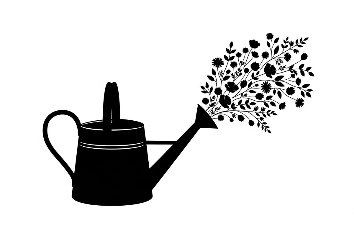 Floral Watering Can Design Bundle, an Illustration by Gaye Art (Photo 5 of 31)
