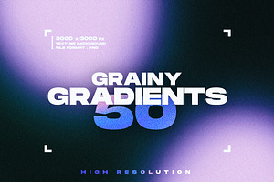 50 Grainy Gradients Textures Vol.1