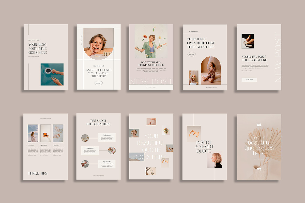 JOY | Pinterest Pin Canva Templates, a Social Media Template by Sierra Creative Studio (Photo 3 of 6)