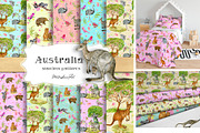 Australia  seamless patterns, a Pattern Graphic by MitrushovaArt (Thumbnail 1 of 11)