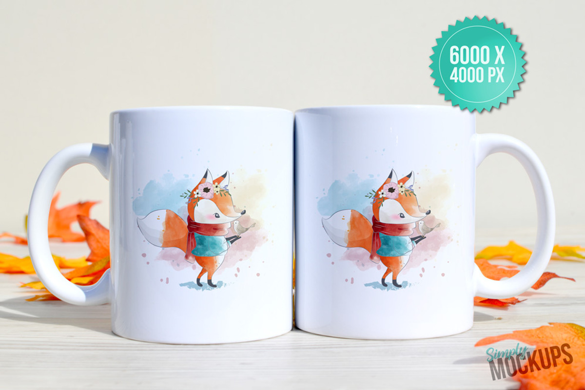 11oz Mug Mockup - 2 Sided, a Cups & Container Mockup by Simply Mockups (Photo 2 of 2)