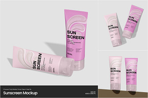 Sunscreen Mockup, a Packaging Mockup by Permadi Creative