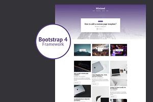 Minimal - Bootstrap 4 Ghost Theme