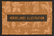 Horderlands - Condensed Vintage Sans, a Font by Letterhend Studio (Thumbnail 3 of 9)