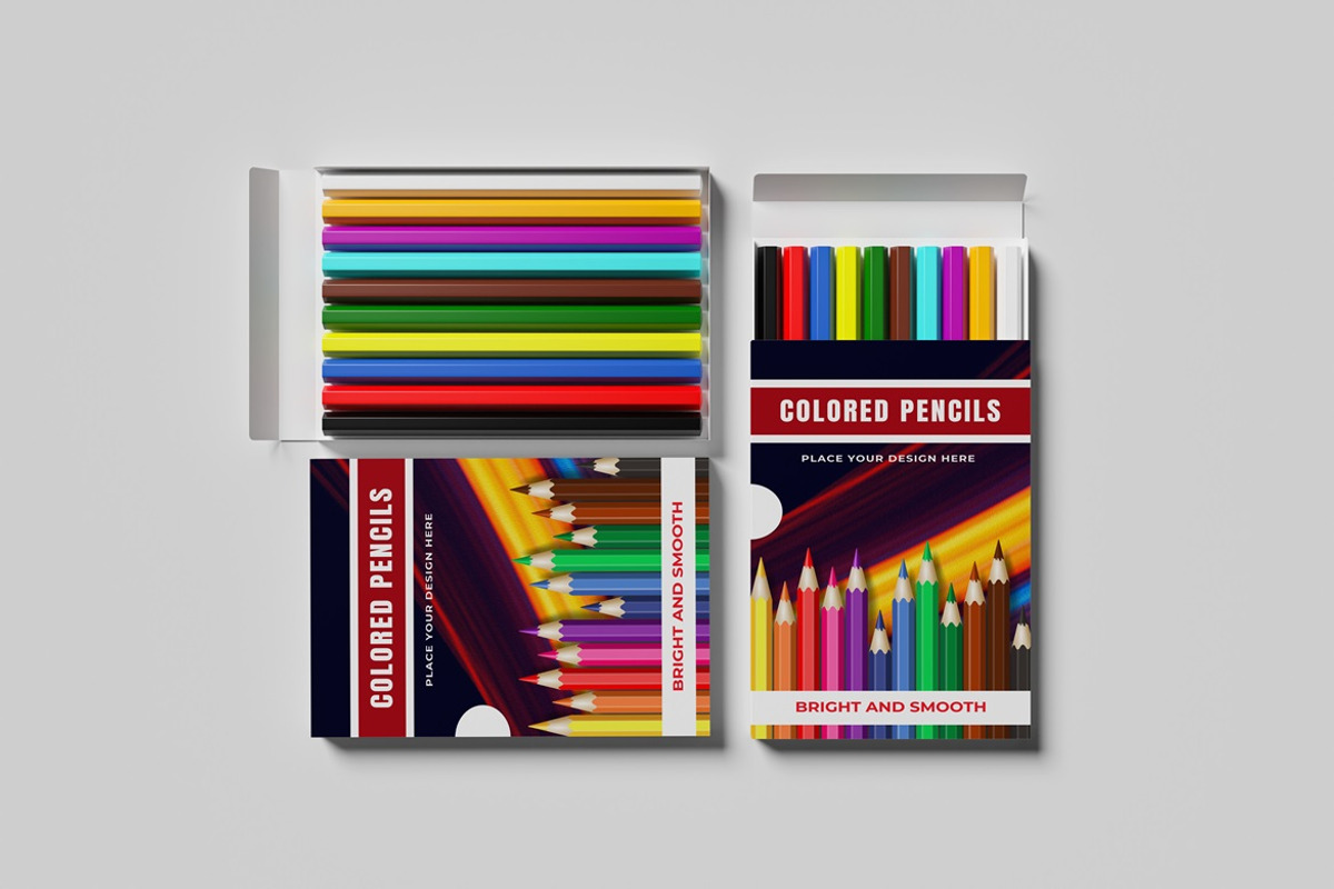 Colored Pencils Mockup, a Pens & Pencil Mockup by AndikaGraphic (Photo 4 of 5)