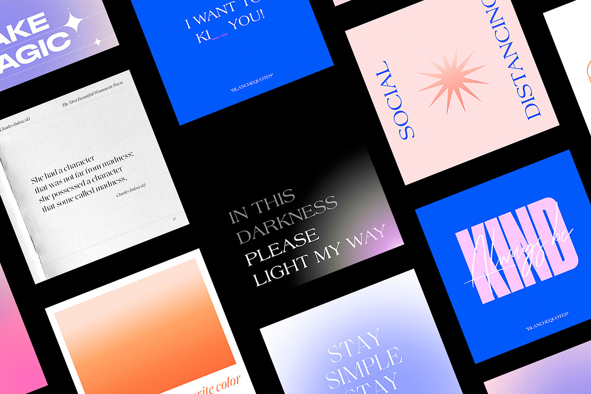Instagram Editable Quotes, a Social Media Template by BlancheStudio (Photo 7 of 9)
