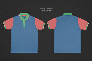 Realistic Polo Shirt Mockup 2