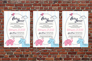 Baby Shower Flyer, a Flyer Template by Aiyari Graphic (Thumbnail 3 of 3)