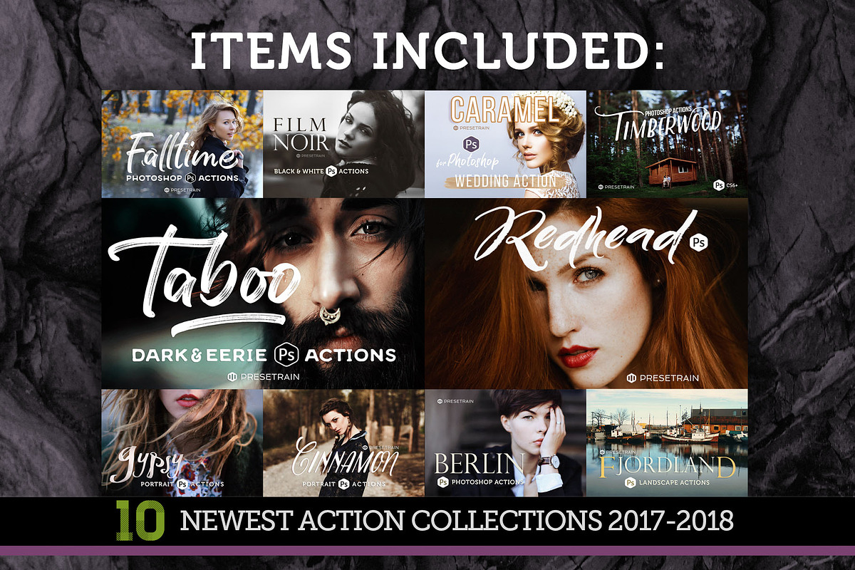 New Photoshop Actions Bundle, an Action Add-On by Presetrain Co. (Photo 2 of 12)