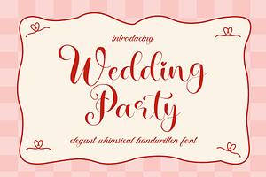 Wedding Party - Elegant Whimsical, a Handwritten Font by Letterayu Studio